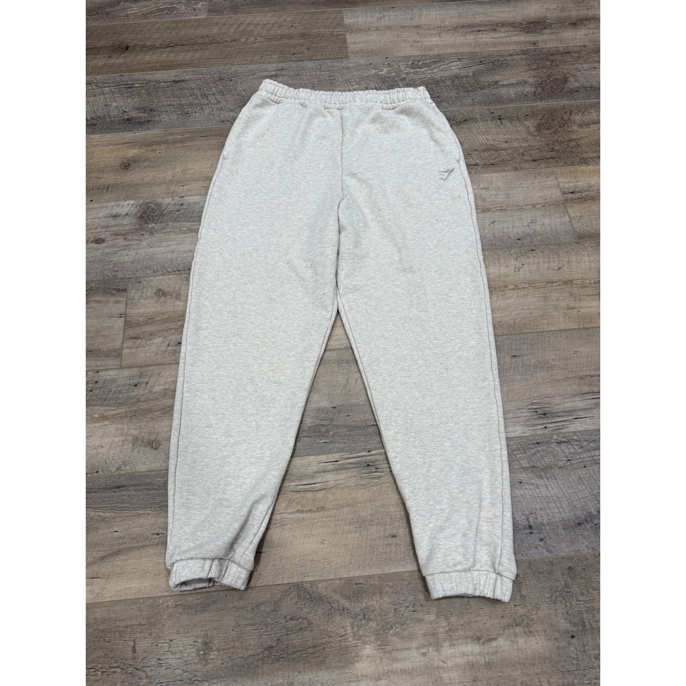 Gymshark Rest Day Sweats Joggers Oatmeal Marl B2A7Q Mens Medium Relaxed Fit